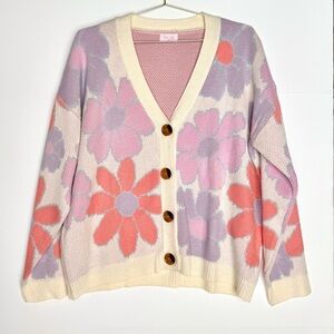 NWOT Flower Cardigan